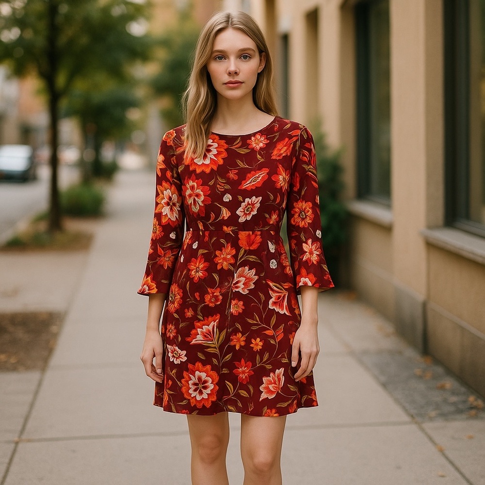 Old Navy Floral Print Dress NWT - Picture 2 of 13